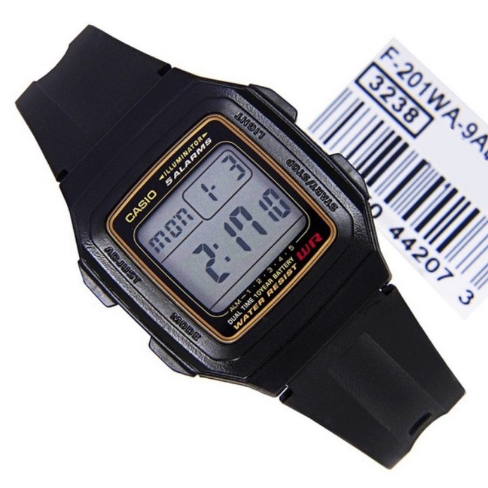 Đồng hồ Casio nam nữ chính hãng f94 , f91 , f201 , f200 - đồng hồ điện tử dây nhựa huyền thoại chống nước 5atm hàng xịn