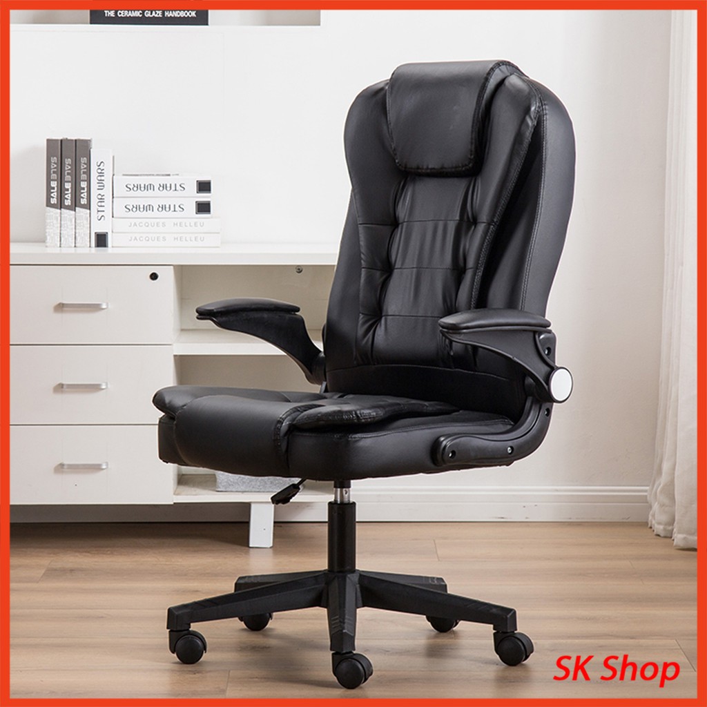 Ghế giám đốc bọc da [ẢNH THẬT] , ghế văn phòng bọc da cao cấp mẫu mới tay gấp 90 độ YIRUITE | BigBuy360 - bigbuy360.vn
