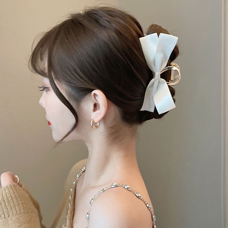Gấp tóc nơ hợp kim cỡ lớn thời trang phong cách Hàn Quốc dành cho nữ