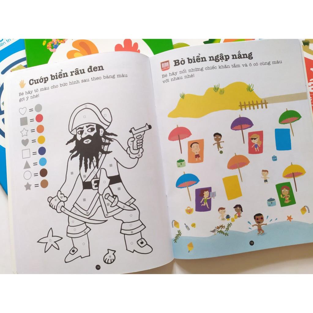 Sách - Bộ 8 Cuốn Trò Chơi Phát Triển Trí Tuệ 3-6 Tuổi - NXB Kim Đồng - Chọn Lẻ