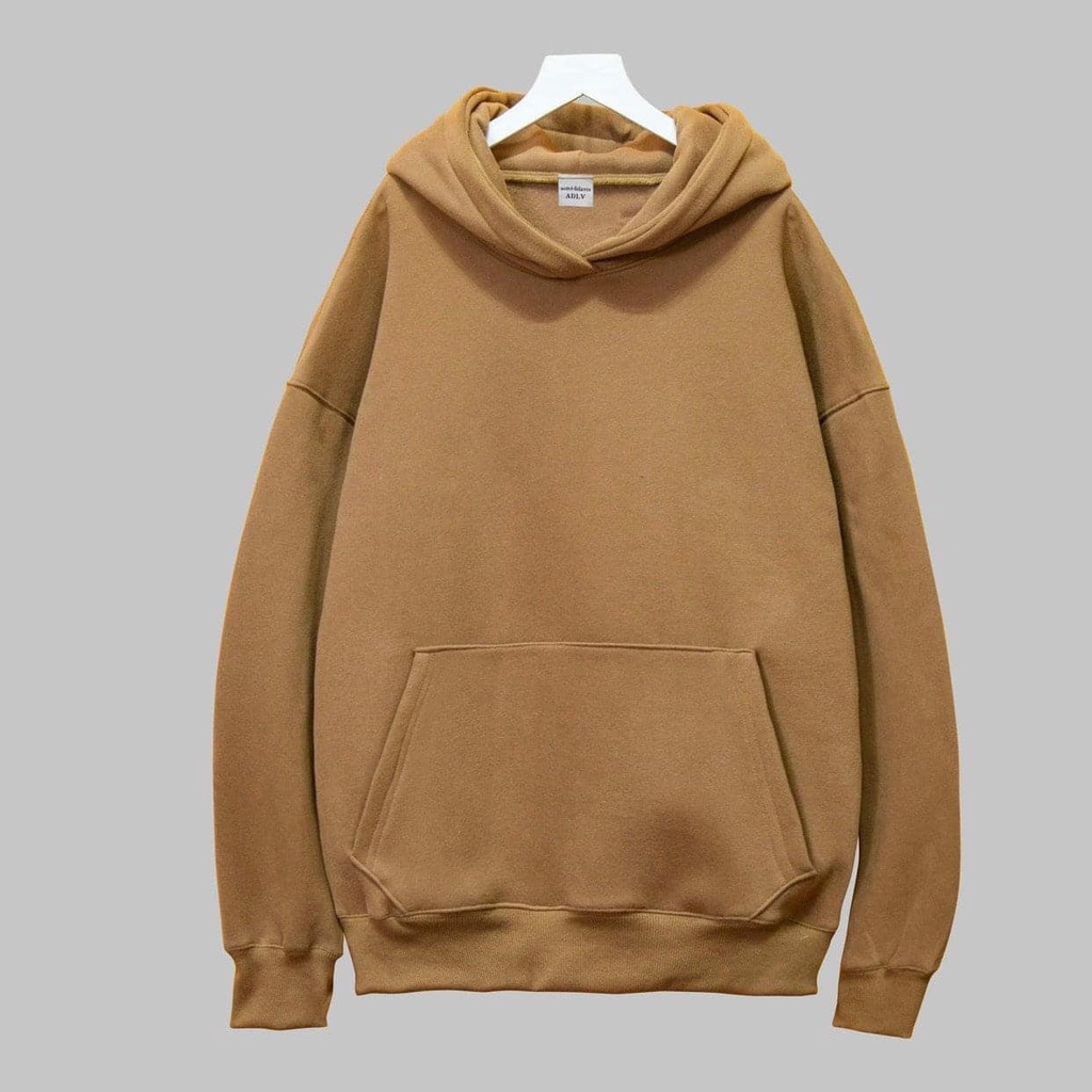 Áo hoodie trơn nỉ bông dài tay Unisex 5 màu hottrend, phong cách Hàn Quốc mùa thu đông RHD01