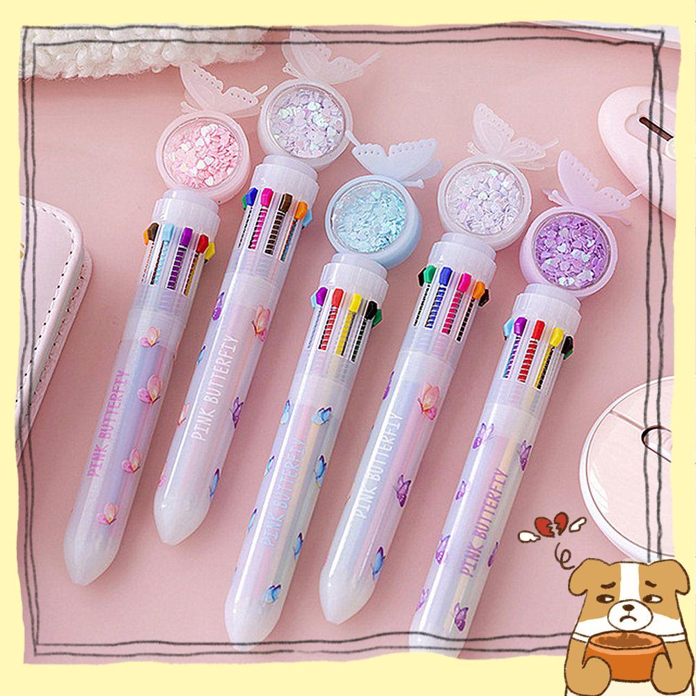 Bút Bi 10 Màu Hình Nàng Tiên Cá Dễ Thương Tiện Dụng Cho Trường Học/ Văn Phòng