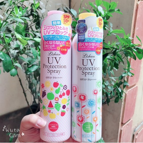 Hot Xịt chống nắng hữu cơ Lishan nội địa Nhật Bản KNKl19