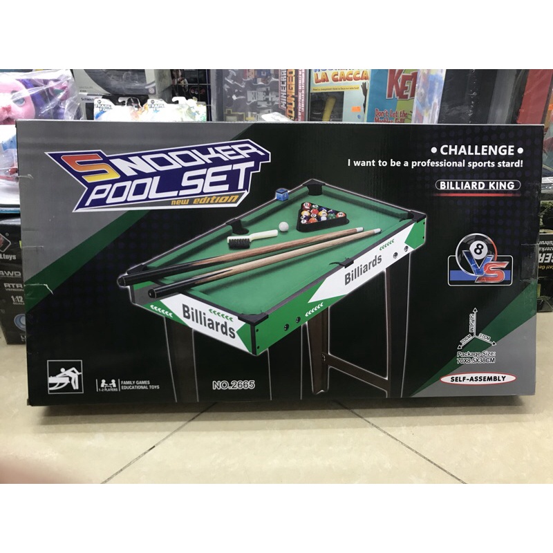 Đồ Chơi gỗ XCtoys Bàn Billiards chân thấp 2663 size 69x17x37cm