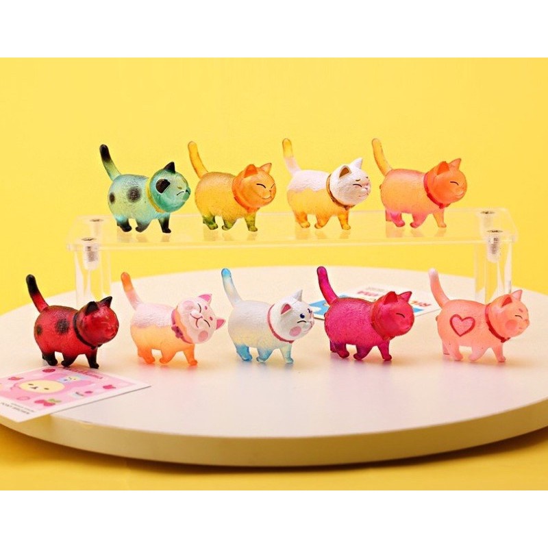 Mô hình set mèo neon 9 con tsum tsum