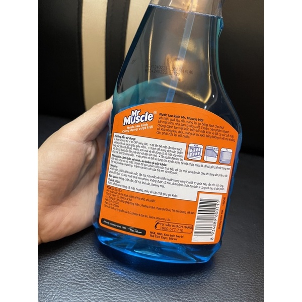 Nước lau kính Mr.Muscle 500ml - chính hãng DKSH