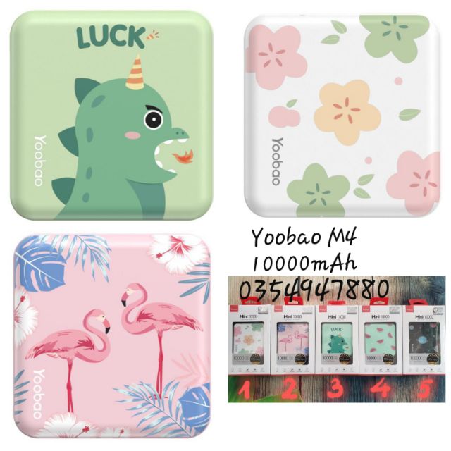 Pin Tích Điện Yoobao 10000mAh M4 Chính hãng