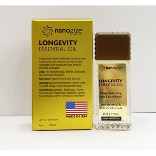 Dầu vàng Nanogize Longevity Essential Oil 21ml