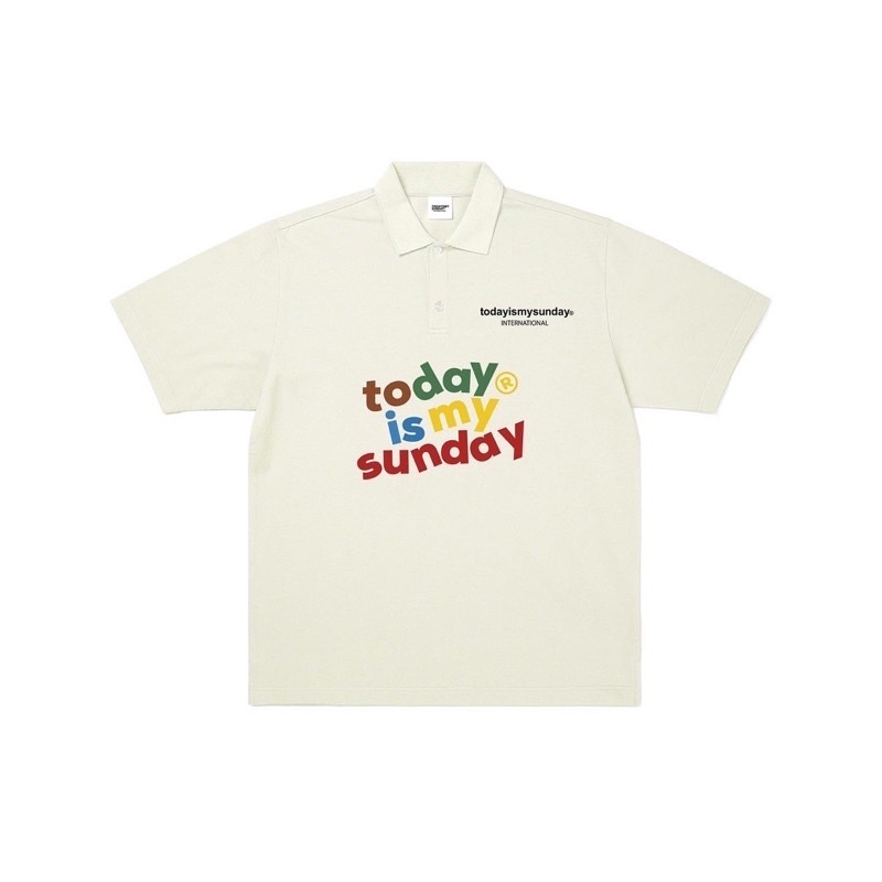 TODAYISMYSUNDAY POLO CHỮ NHIỀU MÀU