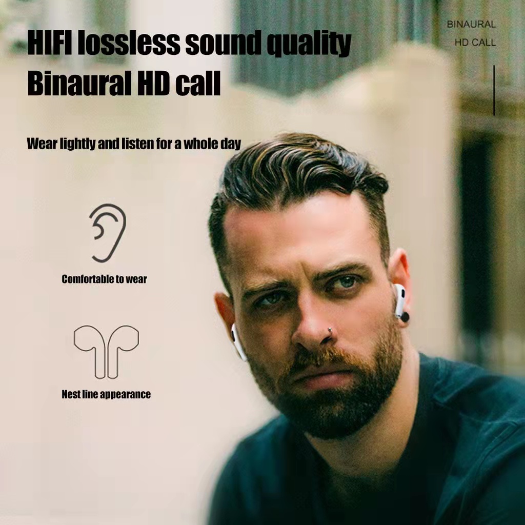 Tai Nghe Bluetooth PRO 6 TWS 5.0 Có Micro Không Dây Nghe Gọi Cảm Ứng Chạm Âm Thanh Sống Động podos_official - PRO 6