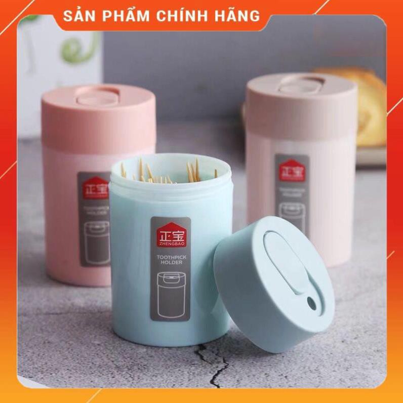 CHÍNH HÃNG - Lọ tăm nhựa cao cấp,hộp tăm nhựa 801