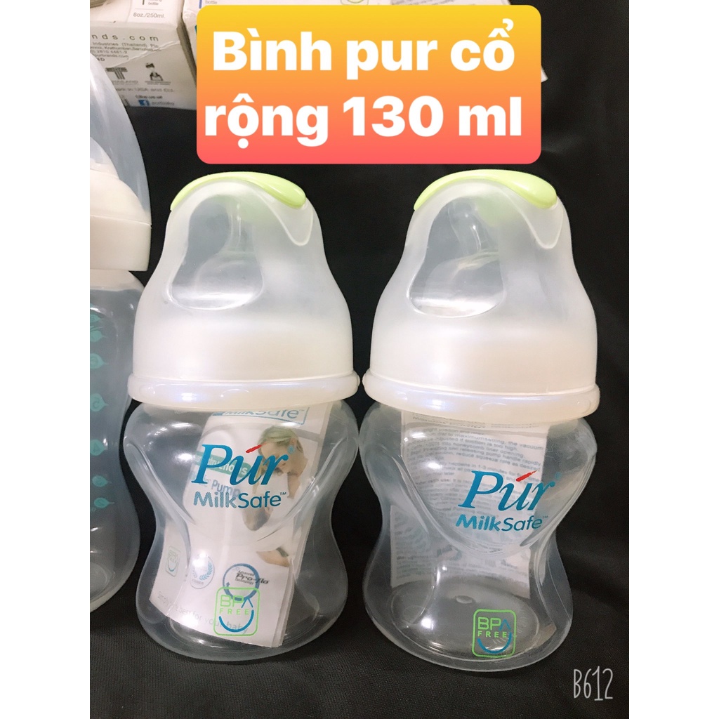 Bình Sữa Pur Cổ Rộng 250ml/130ml
