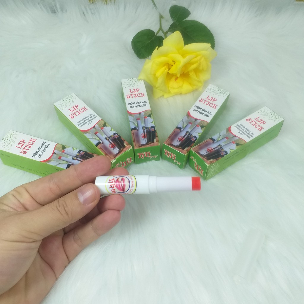 Son dưỡng môi sau xăm LIPSTICK,dưỡng kích màu môi sau xăm dạng thỏi 5g