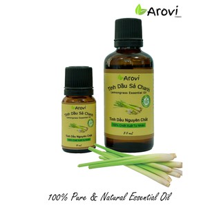Tinh Dầu Sả Chanh Arovi Nguyên Chất 10mL - 100% Thiên Nhiên - Cam kết chất lượng