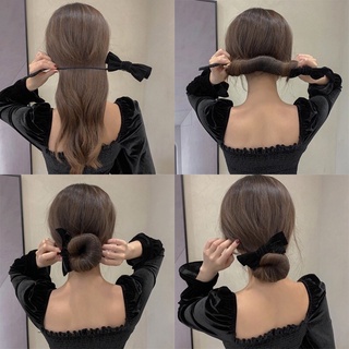 Kẹp tóc dạng cuốn nơ nhung
