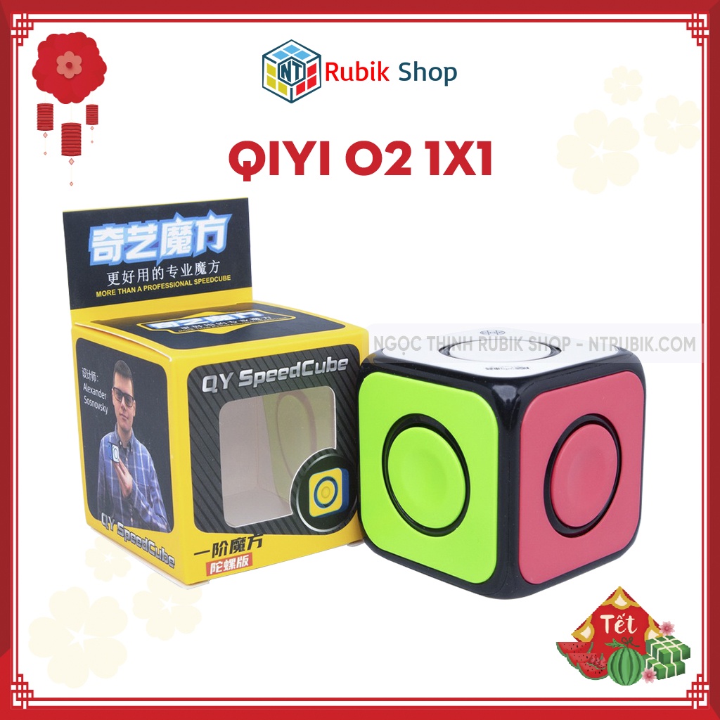 Rubik 1x1 QiYi O2 Cube Spinner - Rubik Biến Thể 1x1x1