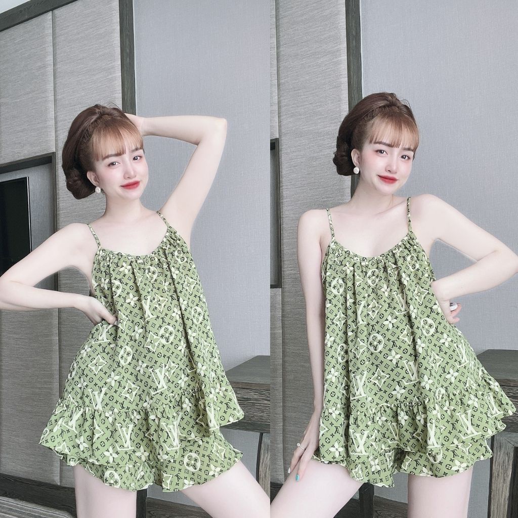 Đồ Ngủ Nữ BIGSIZE Đồ Ngủ Sexy lụa Mango cao cấp mềm mại xinh xắn &lt; 70KG