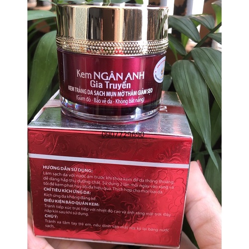 KEM NGÂN ANH GIA TRUYỀN MỤN THÂM TRẮNG DA 12G , 18g, và 30g