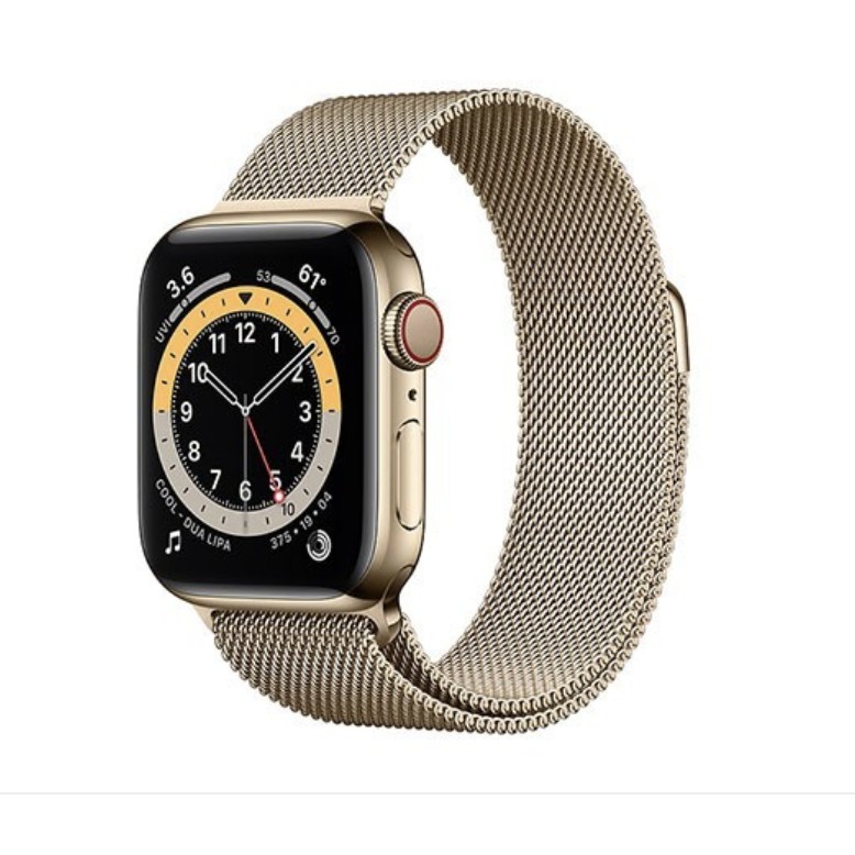 Đồng Hồ Apple Watch Series 6 LTE GPS + Cellular Stainless Steel Case With Milanese Loop (Viền Thép &amp; Dây Thép)
