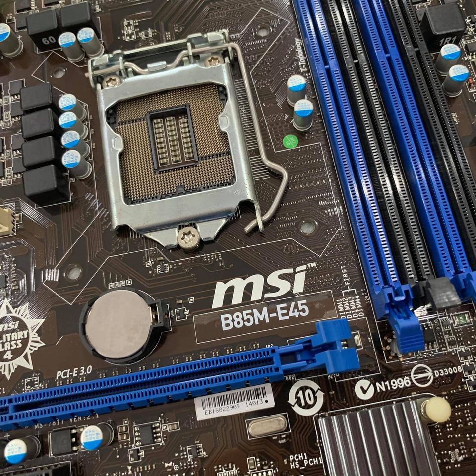 Mainboard MSI B85M-E45 Socket 1150 (4 khe ram) (cũ)