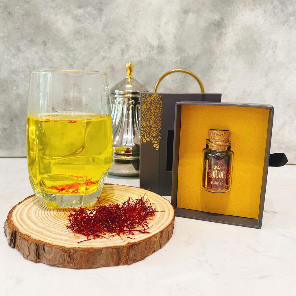 [CHÍNH GỐC] Nhụy Hoa Nghệ Tây Saffron từ Tây Tạng với hũ thuỷ tinh nhỏ tiện dụng 1g & 2g