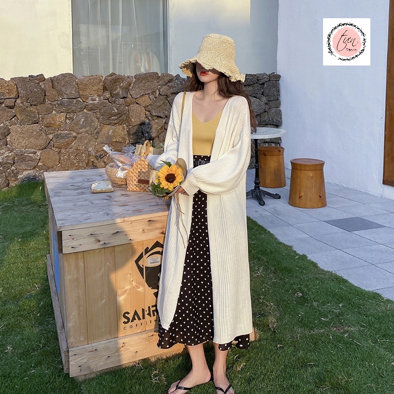 áo khoác cardigan len mỏng thoáng dáng dài nhẹ nhàng ,phù hợp mùa thu ,đông