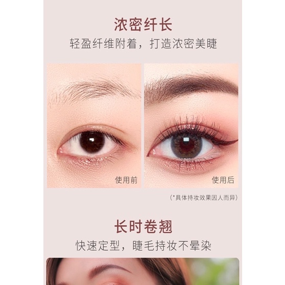 Mascara Chuốt Mi Siêu Mảnh, Dài, Tơi Mi Màu Đen - Skinny Volumecara Vỏ Hồng Cam