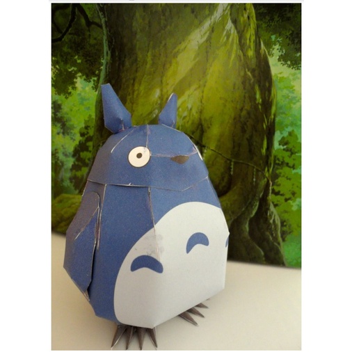 Mô hình giấy 3D nhận vật anime Ghibli: Bộ 3 Totoro