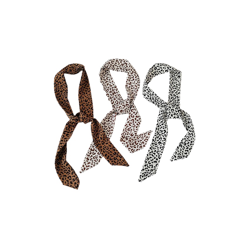 Khăn lụa buộc tóc họa tiết da beo sang chảnh HOT TREND