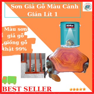 Sơn Giả Gỗ Màu Cánh Gián Bền Chuẩn Đẹp Giống Như Gỗ Thật 99%, Sơn Màu Gỗ Thi Công Trên Các Bề Mặt , Như Sắt, Nhựa, Giấy