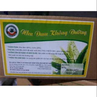 10kg Thạch nha đam có đường, không đường