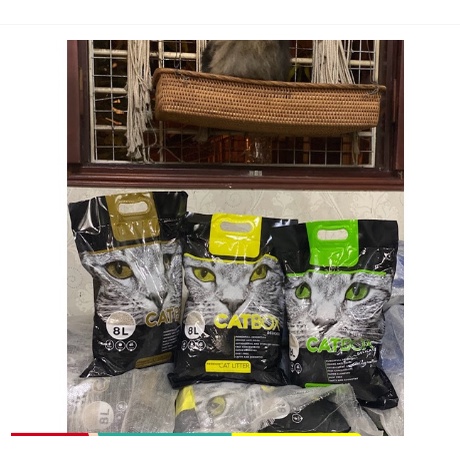 Cát Vệ Sinh Cho Mèo Catbox 8L Than Hoạt Tính Khử Mùi
