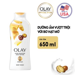 [Mã PG2112B giảm 8% đơn 199K] Sữa tắm Olay Body wash Ultra Moisture 650ml