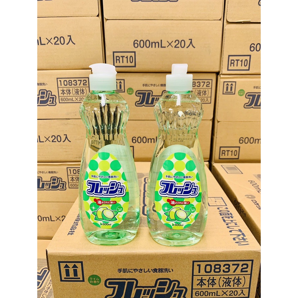 Nước rửa chén Papai hương chanh 600ml - hàng nội địa Nhật Bản