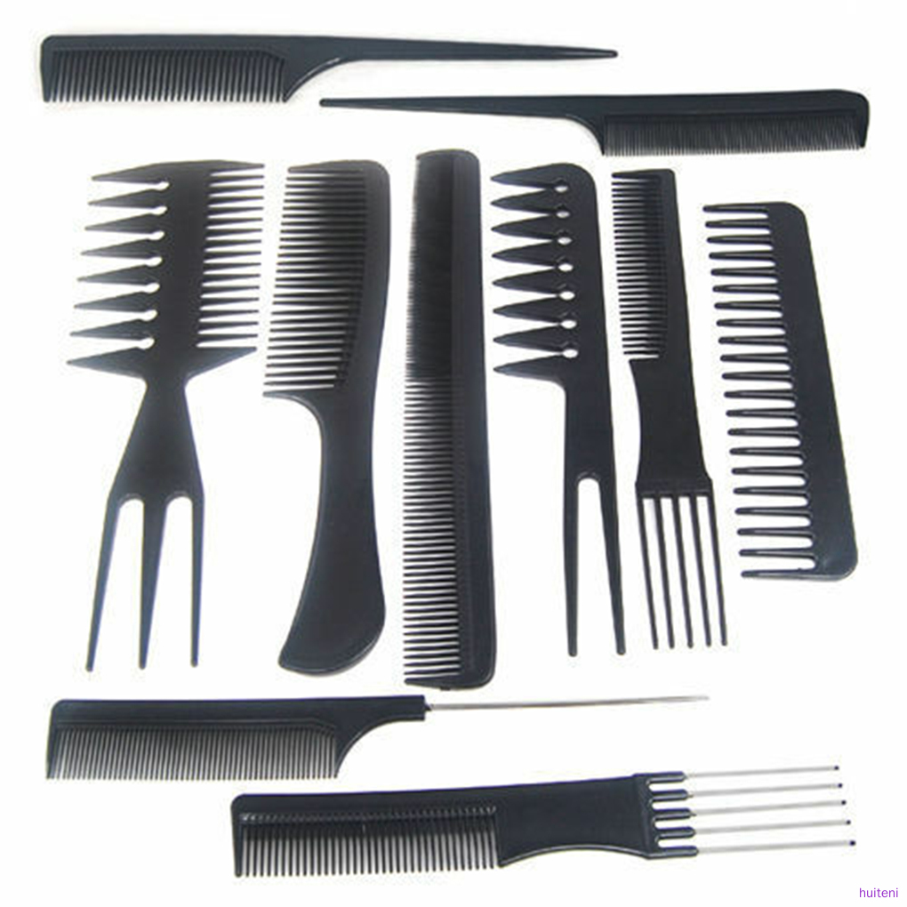 [Hàng mới về] Set 10 Lược chải tạo kiểu tóc chuyên nghiệp