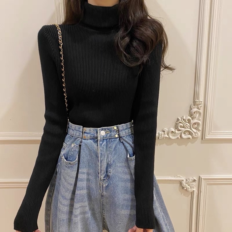 Áo Len Tăm Cổ Cao Cổ Lọ Giữ Nhiệt Áo Len Mix Đồ Nhiều Màu | BigBuy360 - bigbuy360.vn