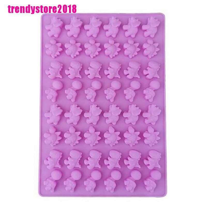 Khuôn Làm Đá / Sô Cô La / Kẹo Mềm 48 Lỗ Hình Khủng Long