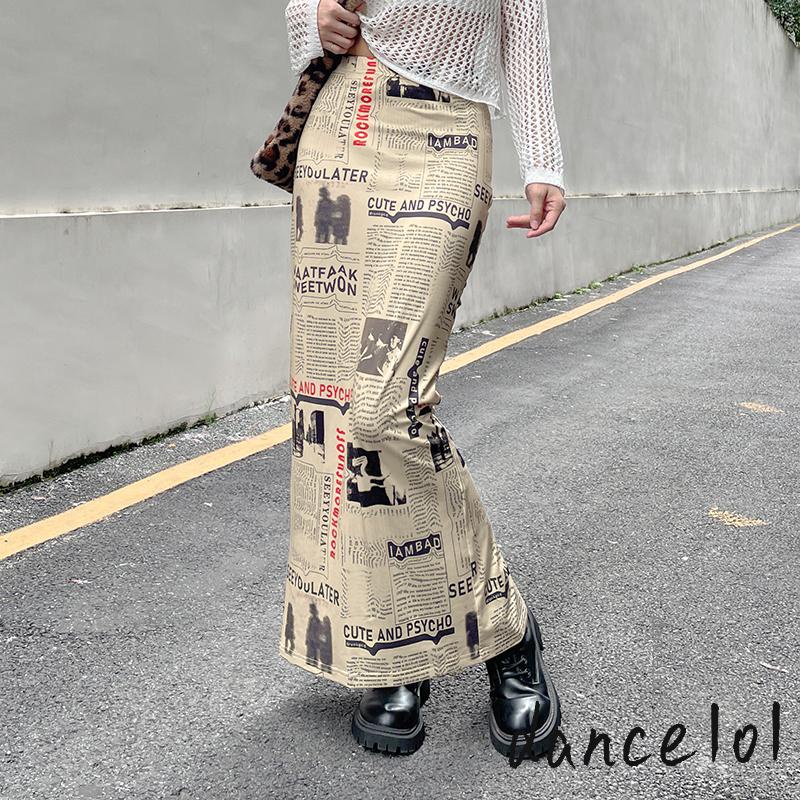 Chân Váy Eo Cao Dài Đến Mắt Cá Chân In Họa Tiết Báo Đốm Nhảy Múa Cho Nữ Mã 1