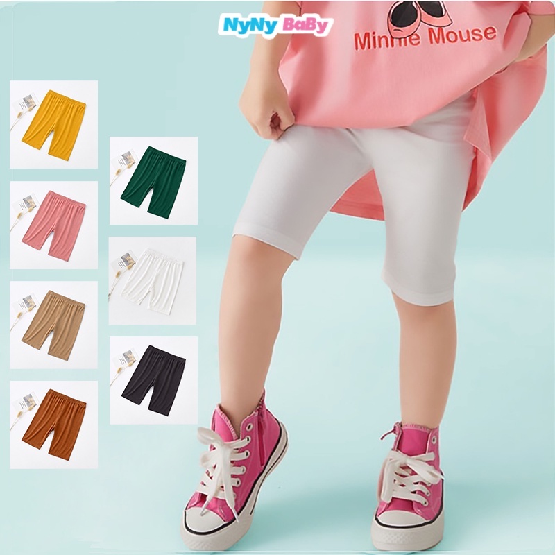 Quần Legging Bé Gái Nyny Baby Vải Thun Co Giãn 4 Chiều Mềm Mịn Thoáng Mát Thời Trang Từ 8-24kg ( 1 - 7 TUỔI )