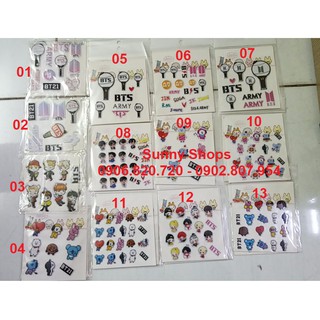 Sticker hình dán điện thoại nhóm nhạc BTS