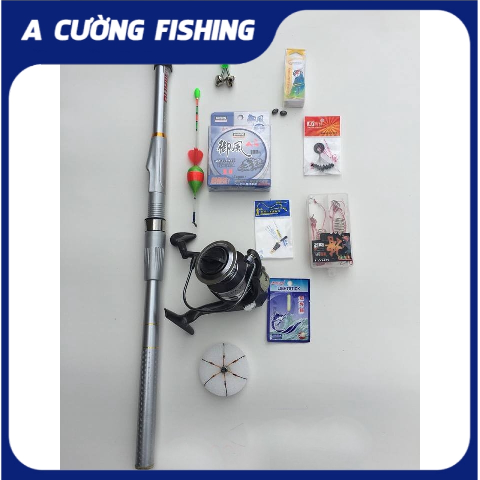 Bộ combo cần rút shimano 2m7- 3m0 - 3m6 siêu bạo lực + Tặng phụ kiện