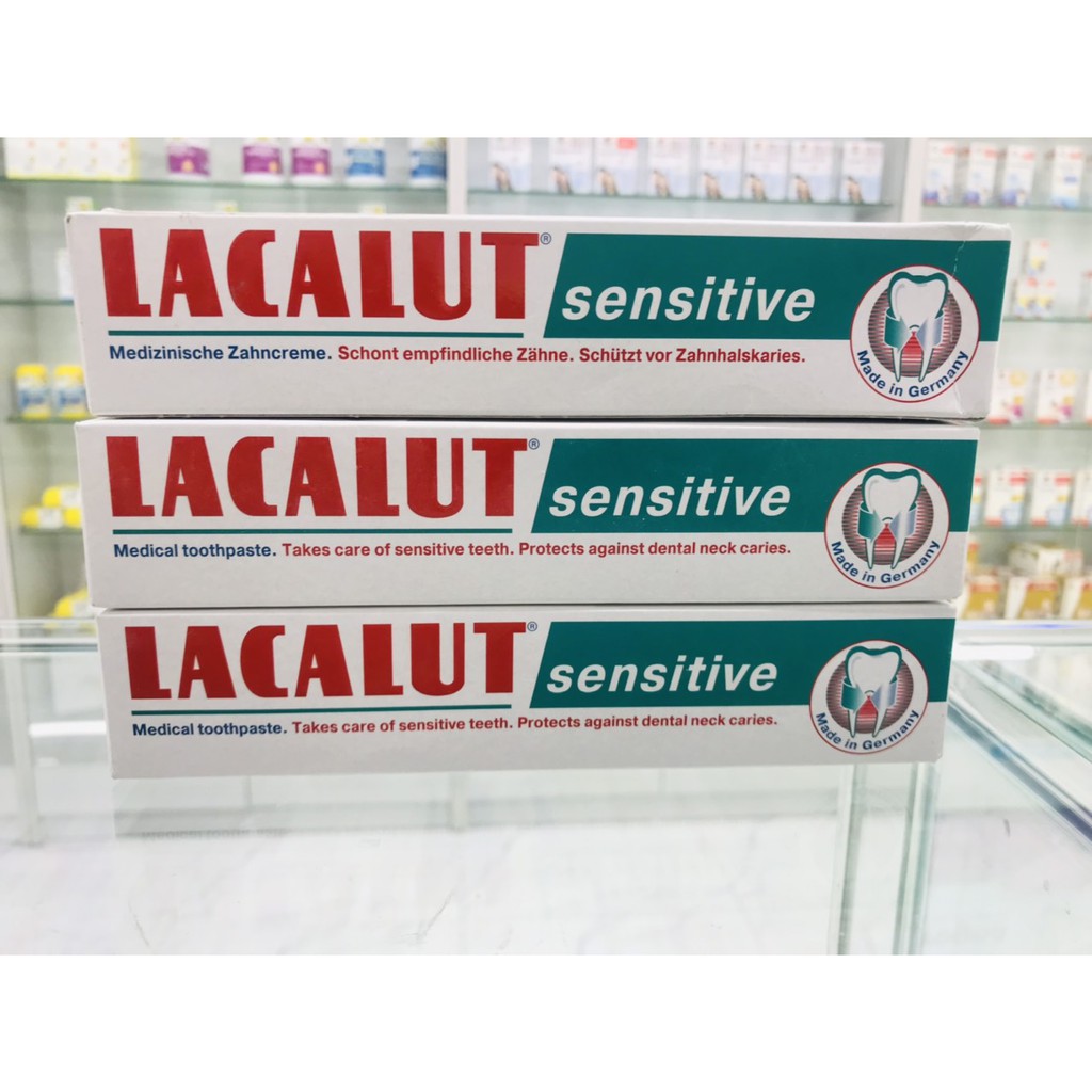 Kem đánh răng Lacalut aktiv sensitive white (nhập khẩu CHLB Đức)