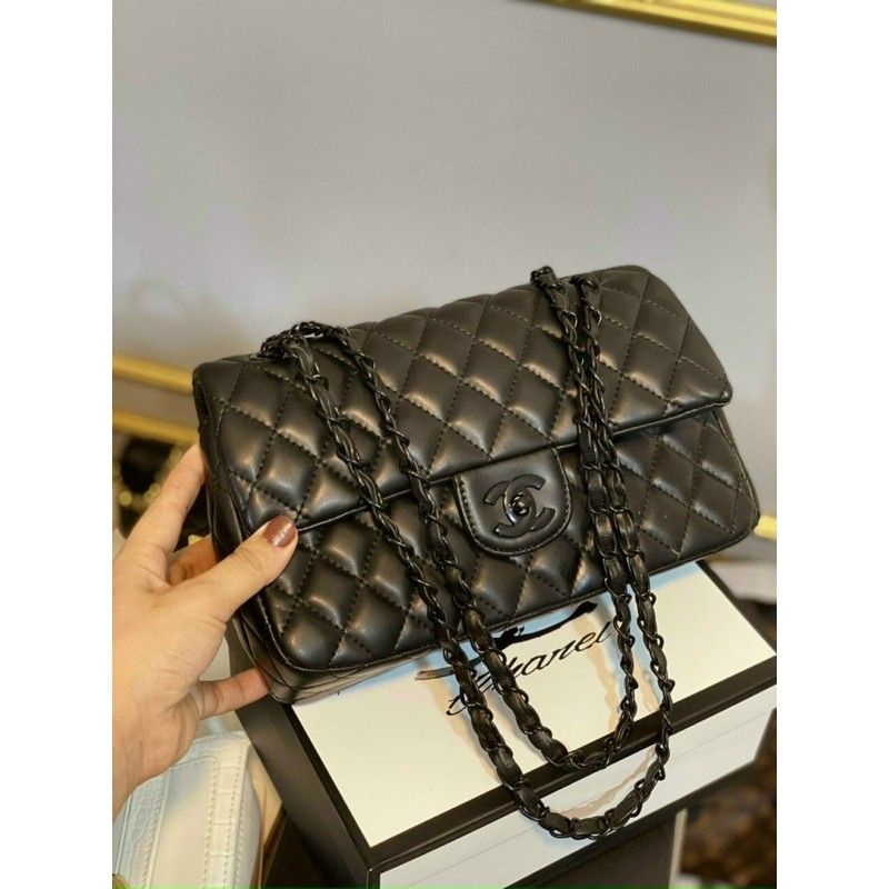 Túi Classic khoá đen ô trần trám da mềm thời trang rẻ đẹp ♥️free ship♥️