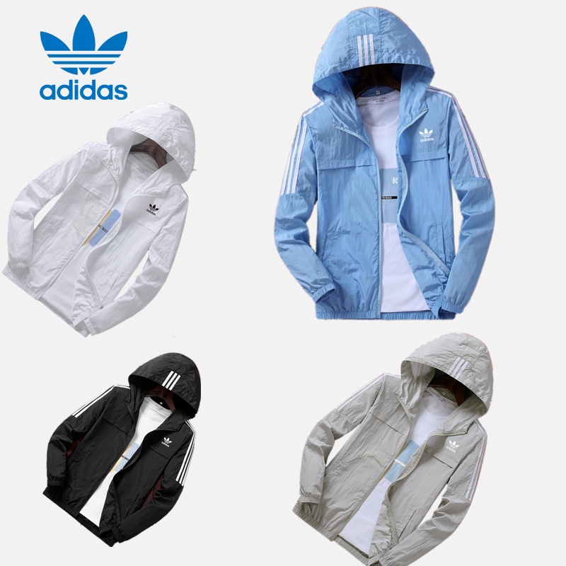 Áo Khoác Gió Adidas 100% Chính Hãng Chống Tia UV Phong Cách Vintage