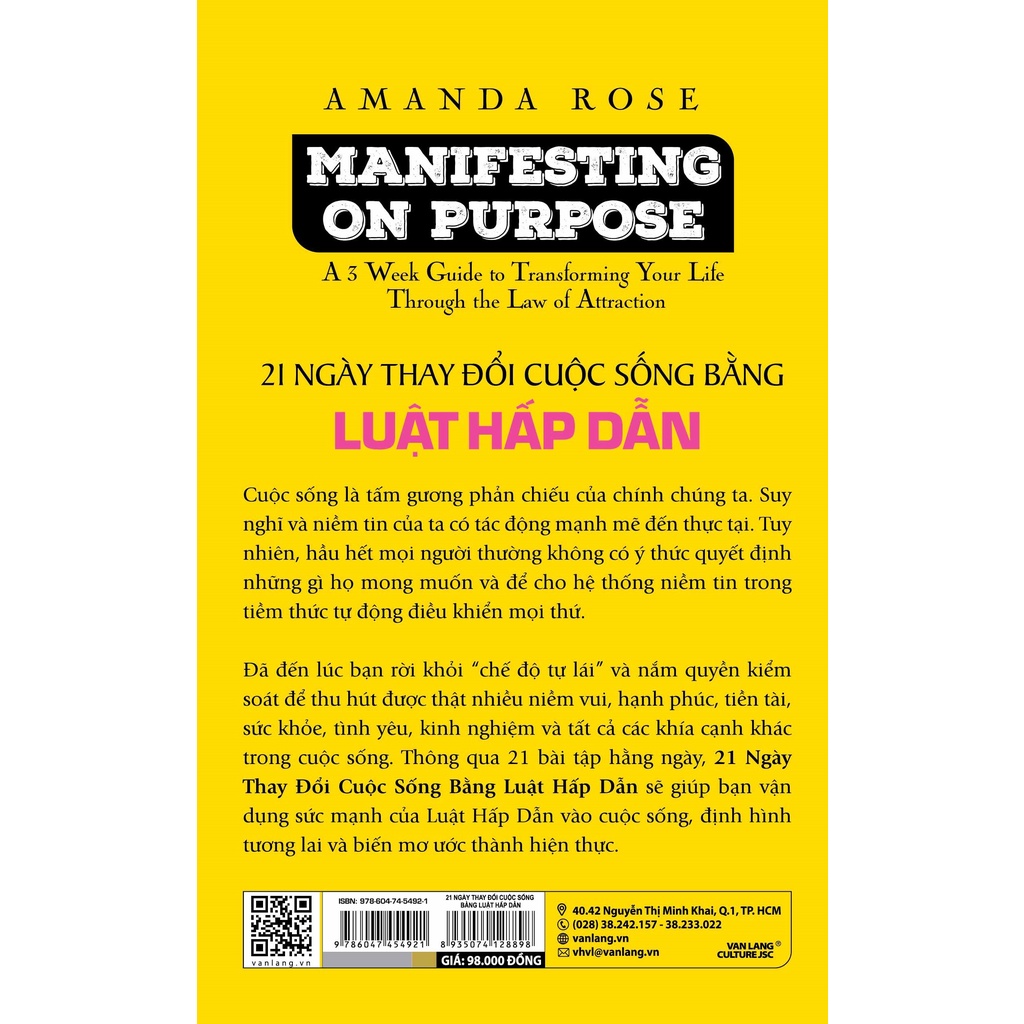 Sách Vanlangbooks - 21 Ngày Thay Đổi Cuộc Sống Bằng Luật Hấp Dẫn