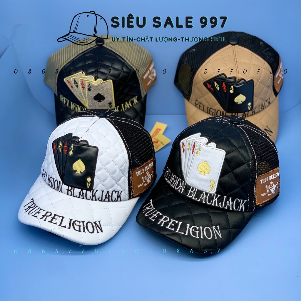 MŨ LƯỠI TRAI SIÊU PHẨM CAO CẤP LÁ BÀI FULL TEM FULL MÁC HIỆU ÔNG ĐỊA THỜI TRANG 4 MÀU SIÊU NGẦU