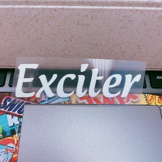 Decal ủi chữ exciter cá tính | Logo Sticker Patch in áo ủi trực tiếp lên vải Decal in áo ủi trực tiếp lên vải