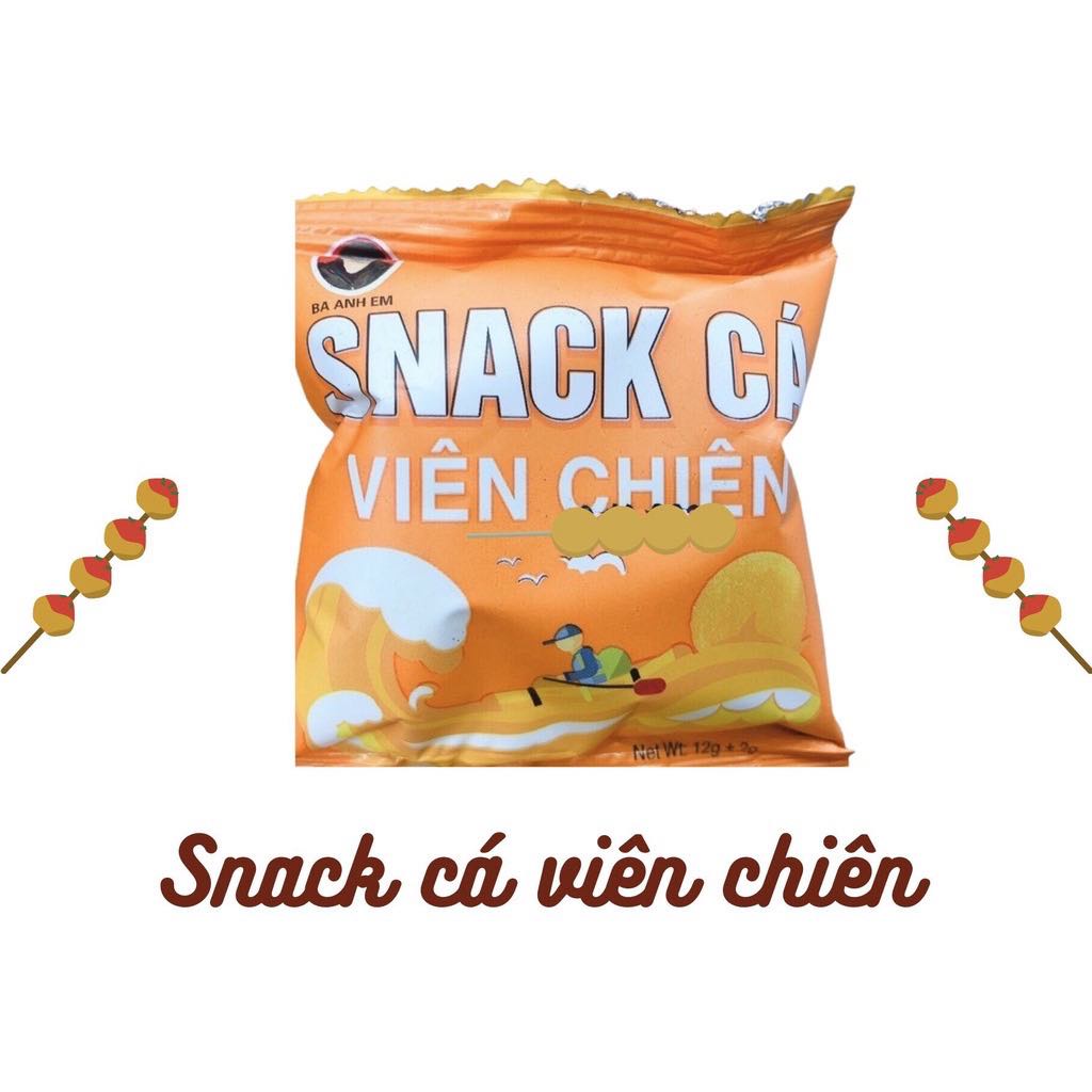 60 Gói Snack Cá Viên Chiên Đồ Ăn Vặt Thượng Hạng Siêu Ngon