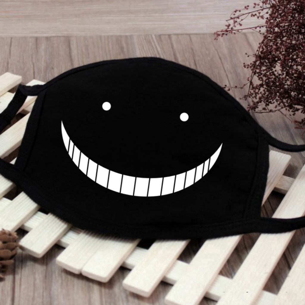 Khẩu trang vải cotton chống bụi thiết kế màu dạ quang dùng hóa trang độc đáo cá tính