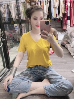 Áo Thun Giấy Cổ Tim HOT HOT
